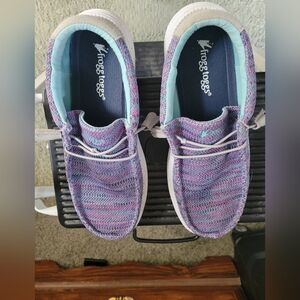 Frogg Toggs WOMANS Purple Knit Slip-On Shoes
